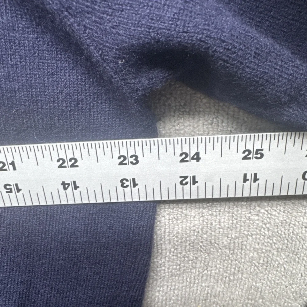 Polo Ralph Lauren Sweater Mens L Navy Blue Lambs Wool Lambs‎ Wool Pony  Pullover